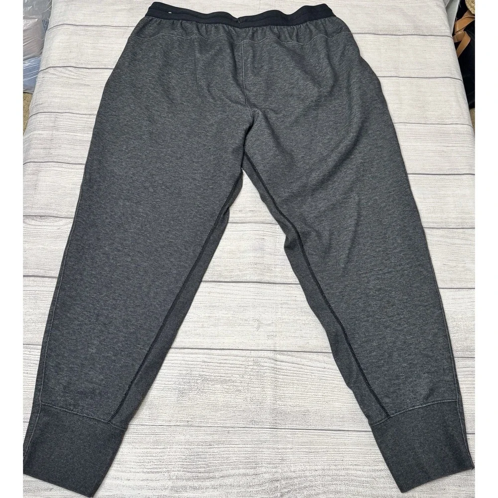 Nike Yoga Dri Fit Men Activewear Pants Large Jogger Training Slim Gray Black